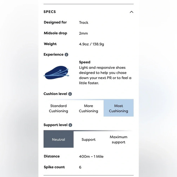 NEW Brooks ELMN8 7 Running Cleats - Picture 2 of 12
